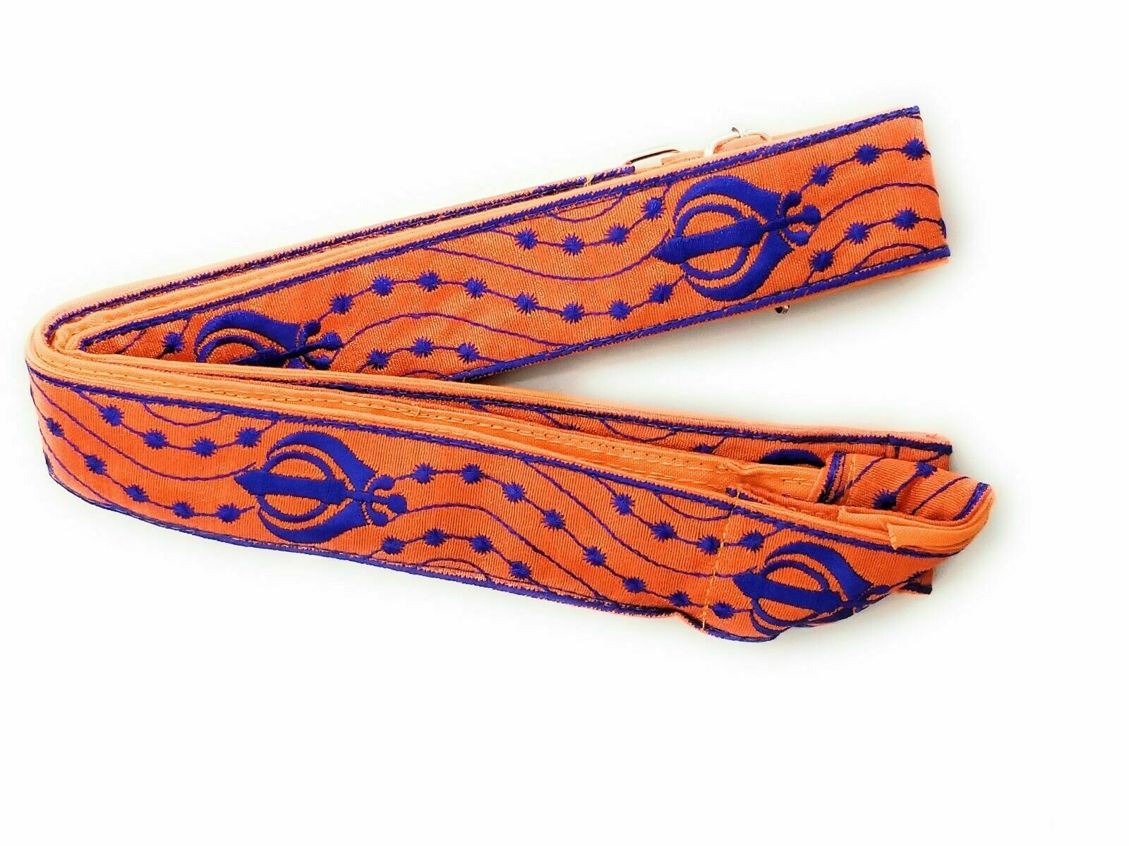 Sikh Khalsa Adjustable Gatra Belt Orange Kirpan Strap Khanda Singh Siri Sahib SSS2