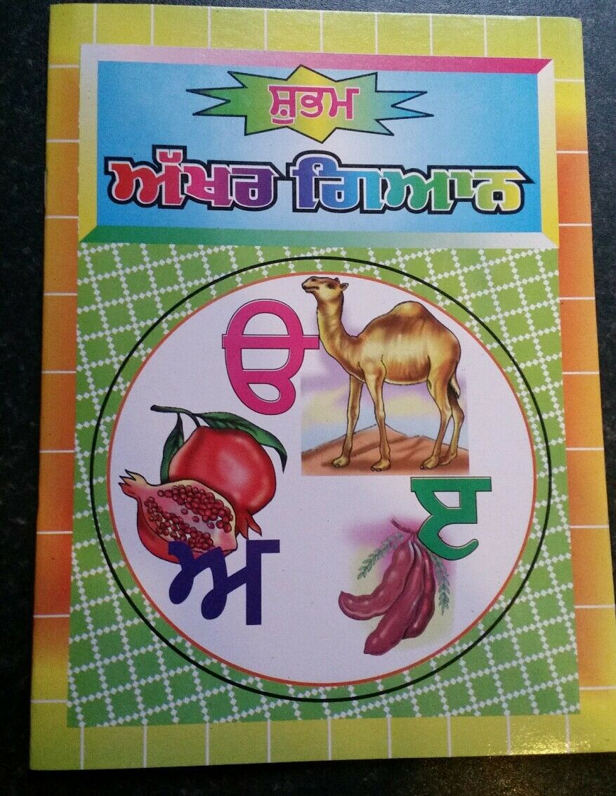 Akhar Gayan Punjabi Kaida Book Learn Gurmukhi Alphabets Writing Know Panjabi New