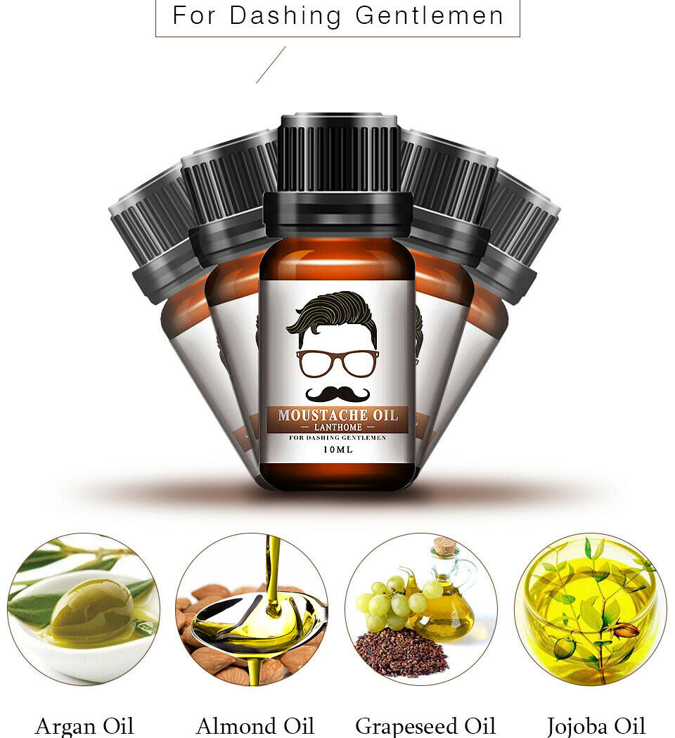 Sikh Singh 10ML Natural Essence Moustache Hair Oil Enhancer Facial Nutrition