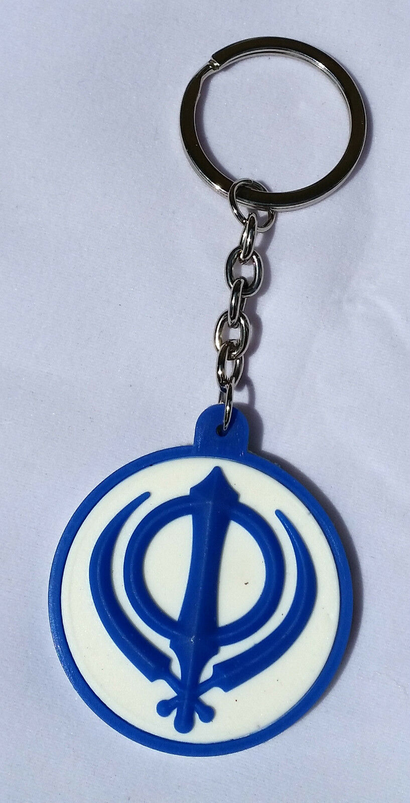 Premium Quality Sikh Khalsa Singh KHANDA Keyring Key Chain Punjabi Gift