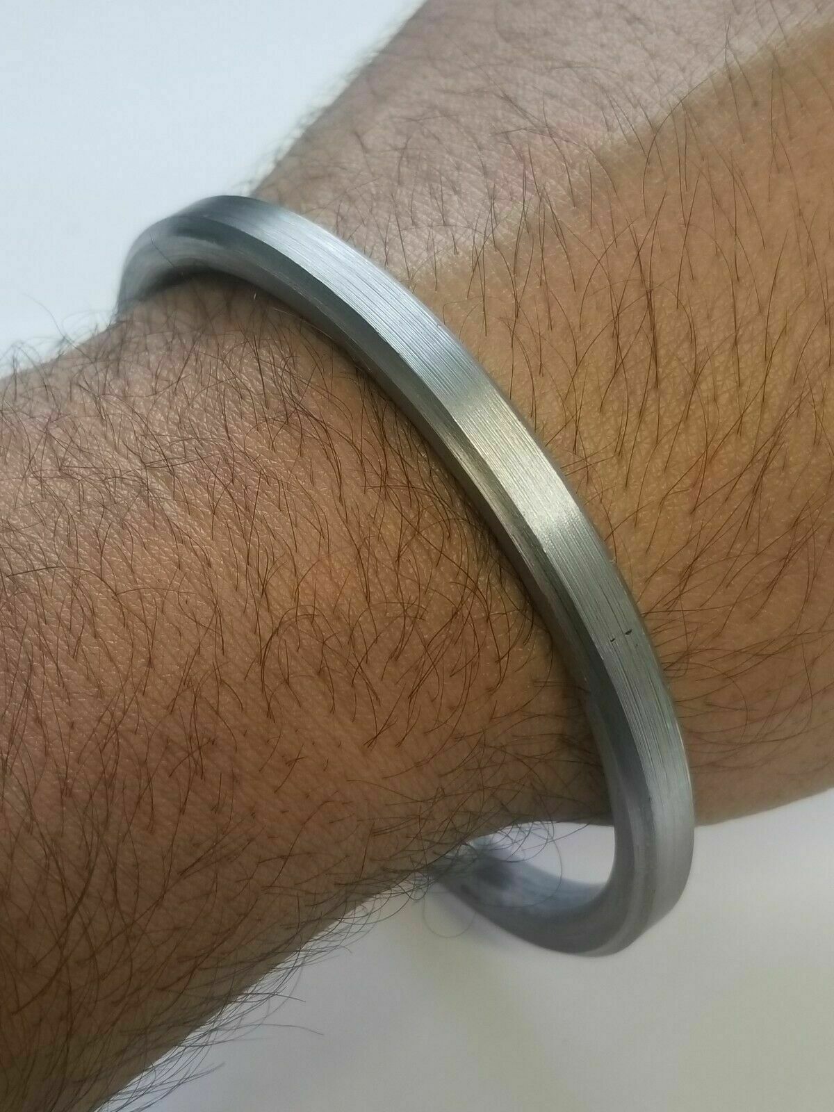 Sarbloh Pure Iron Flat Sikh Kara Kaur Kada Singh Khalsa Traditional 5Ks Bangle F4