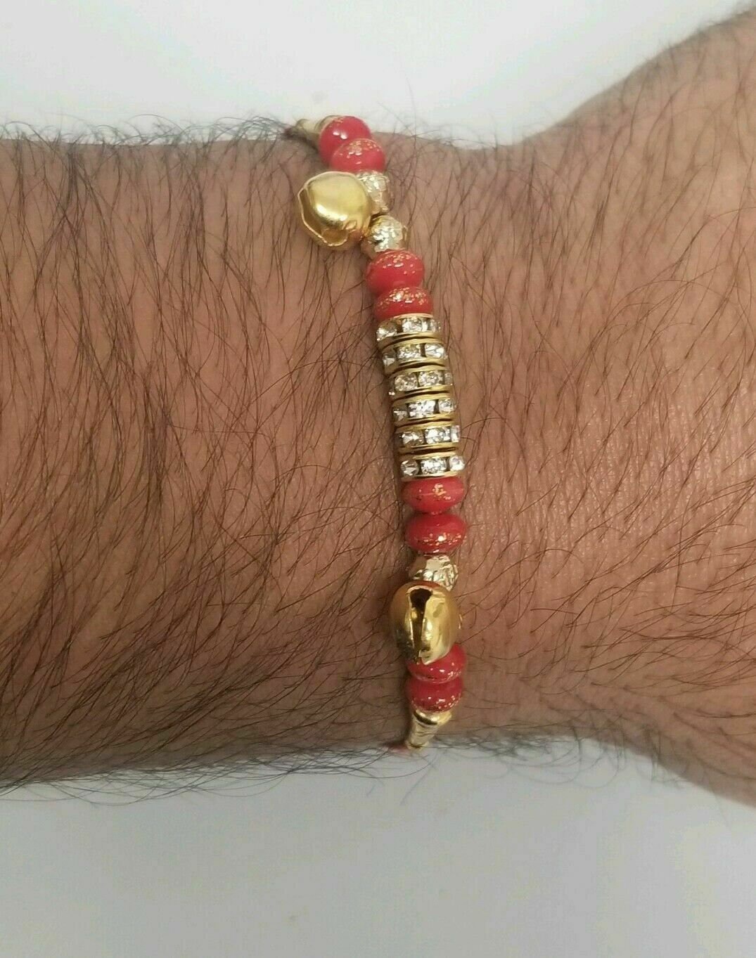 Lucky hindu red thread stunning evil eye protection bracelet talisman amulet fg2