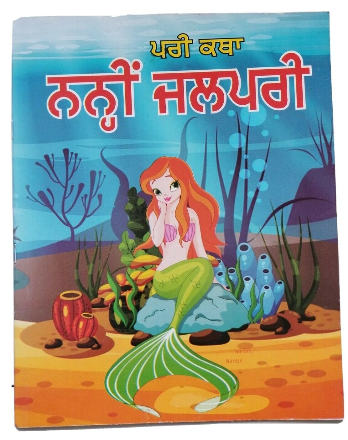 Punjabi reading kids fairy tale the little mermaid learning story book panjabi