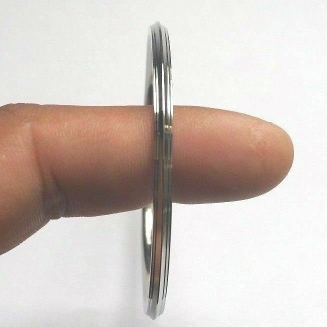 Kids Stainless Steel Thin 5 Lines Sikh Singh Khalsa Kara Bracelet Q2Ki