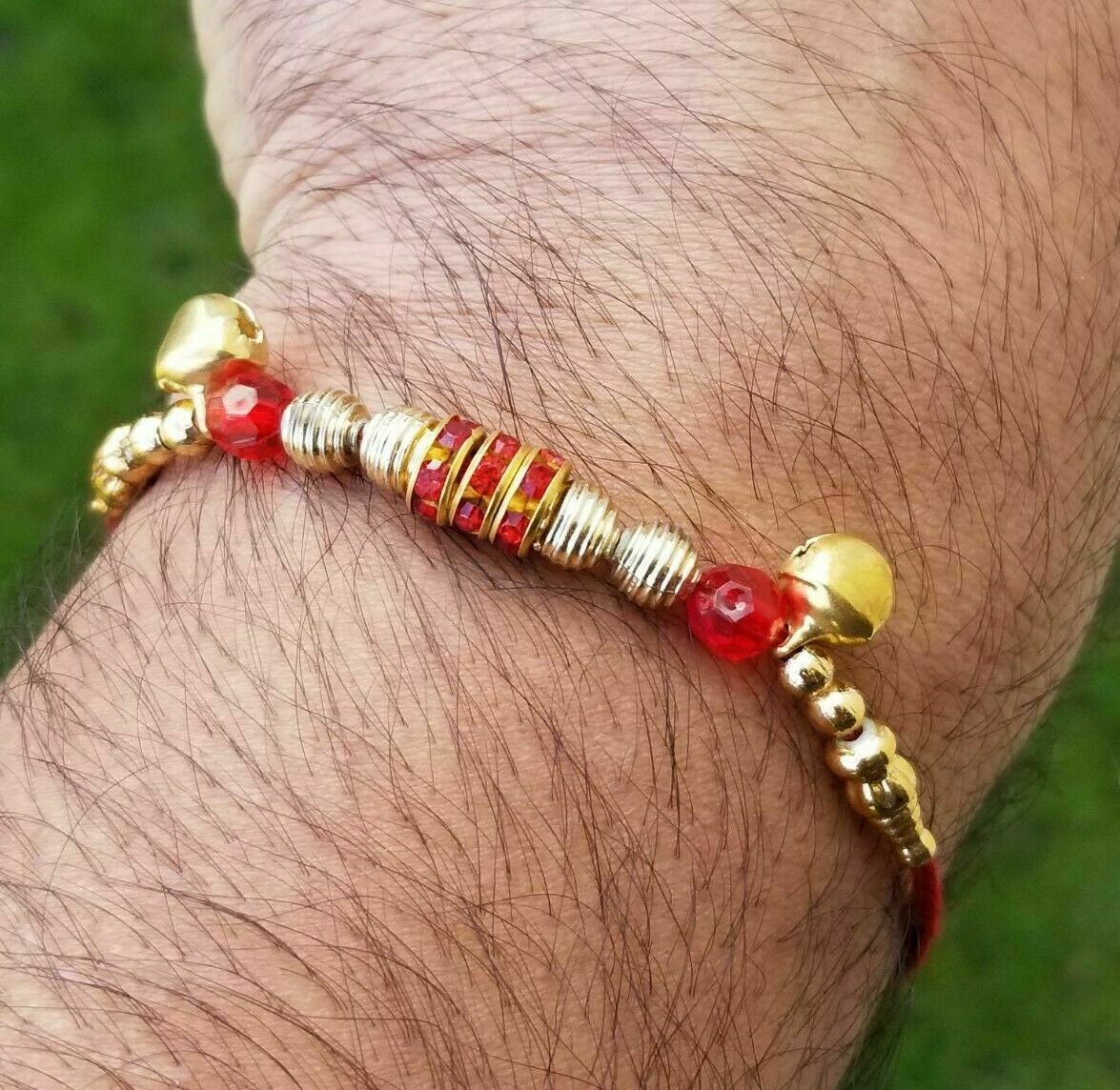 Hindu red thread evil eye protection stunning bracelet luck talisman amulet fg13