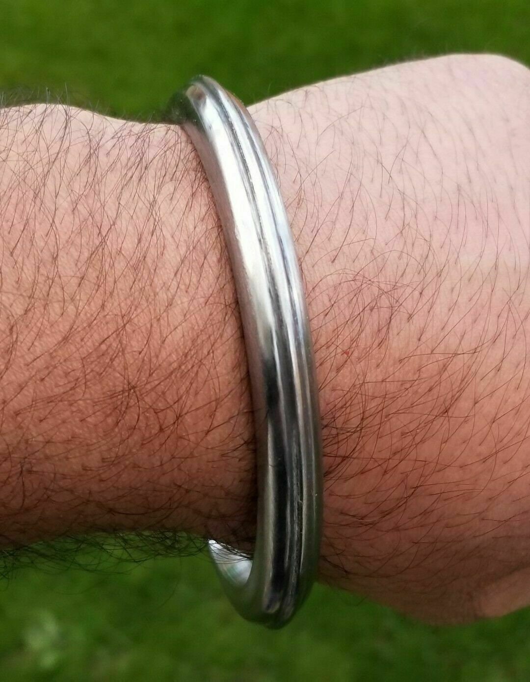 Sarbloh smooth kara round edge sikh singh kaur punjabi khalsa kada bangle i1