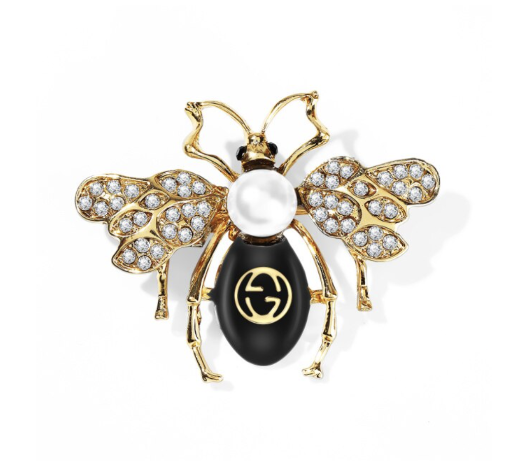 Honey Bee Brooch Vintage Look Celebrity Broach Gold Silver Plated Pin GG
