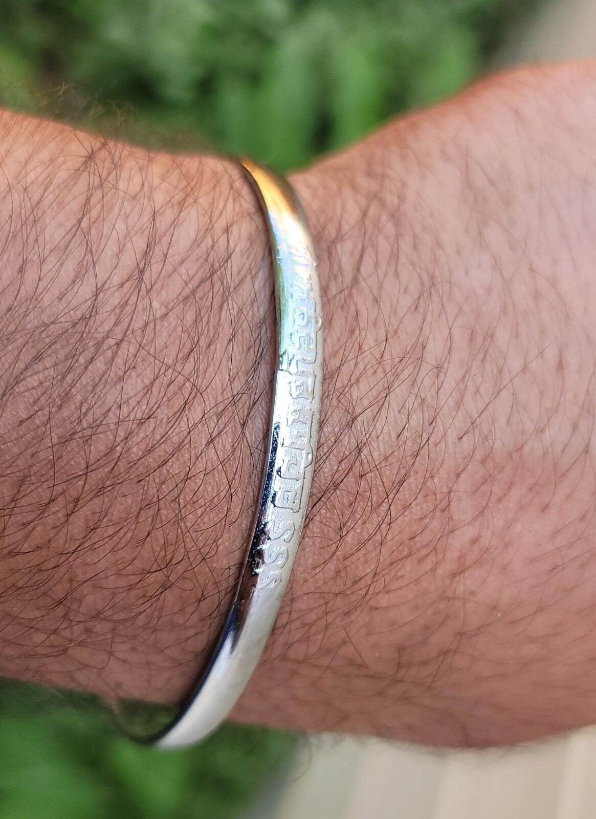 Sikh Kara Chrome Plated Kada Shri Anandpur Sahib Jin Hazoor Saab Singh Bangle K3R
