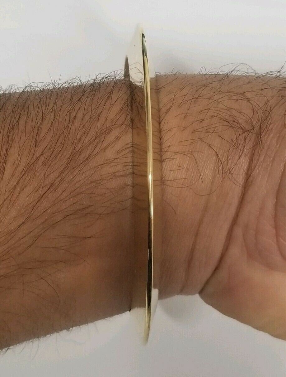 Brass Kara Pittal Chakri Kada Smooth Sikh Singh Kaur khalsa bangle Gold look k6