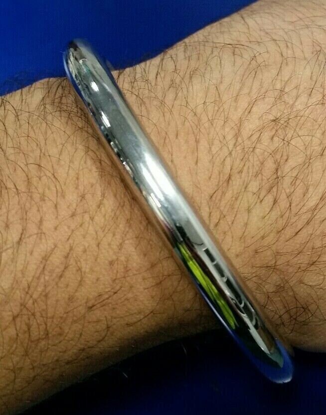 Stainless Steel Kara Sikh Kada Smooth Traditional Punjabi Karha Kakar Bangle A1R unisex Singh Kaur Bracelet Round Panjabi Desi Fashion Jatt