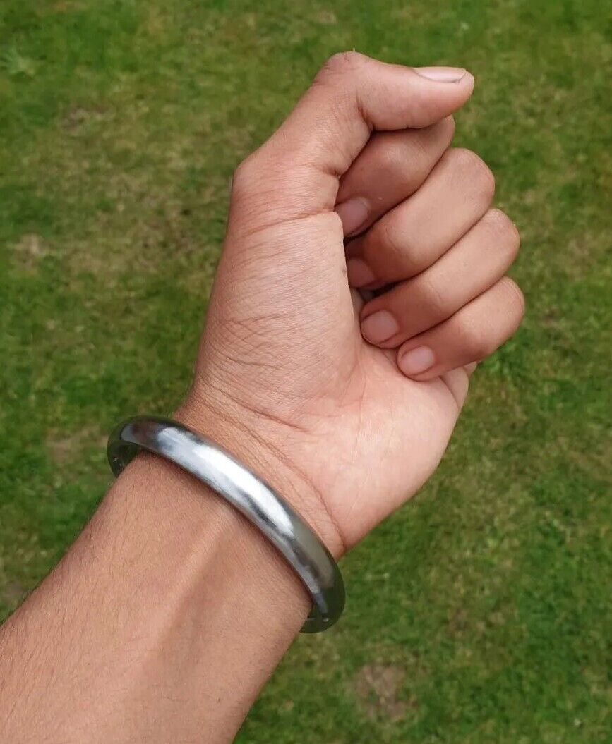Sarbloh Kara Smooth Flat Sikh Kada Pure Iron Khalsa Bangle Punjabi Bracelet N12R