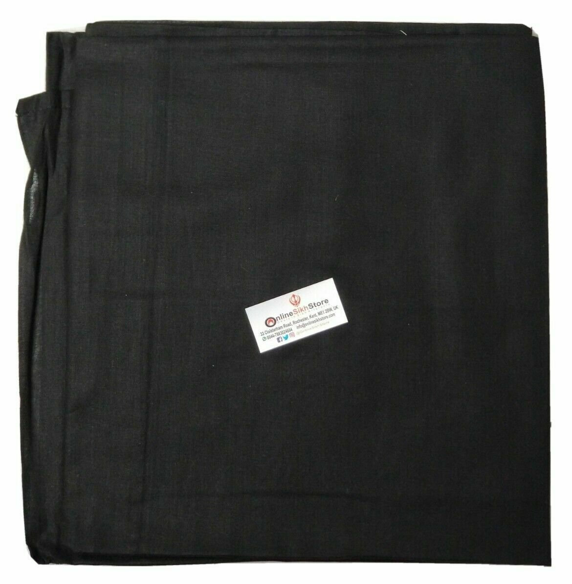 Sikh Black Parna Dupatta Chunni Hajooria Siropa Khalsa Plain Singh Siropa Gamcha