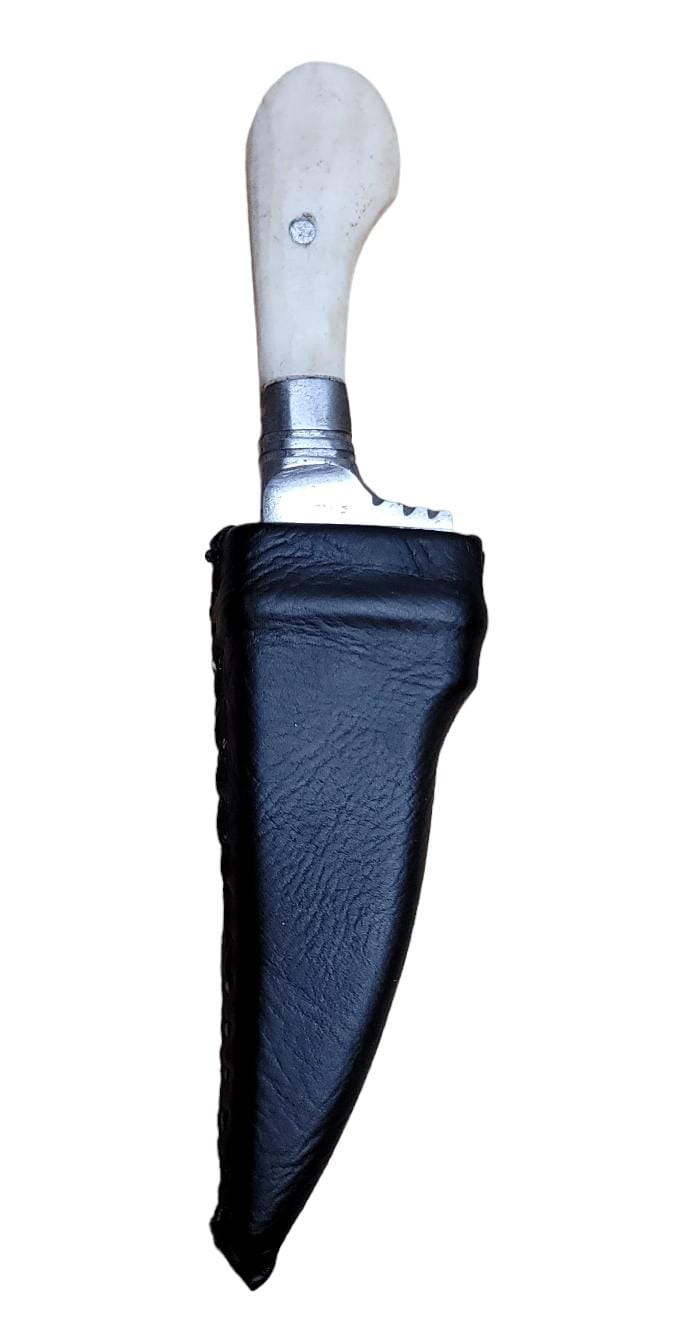 Stunning Leather Sheath Ceremonial Sikh Kaur Singh Siri Sahib Taksali Design OO8