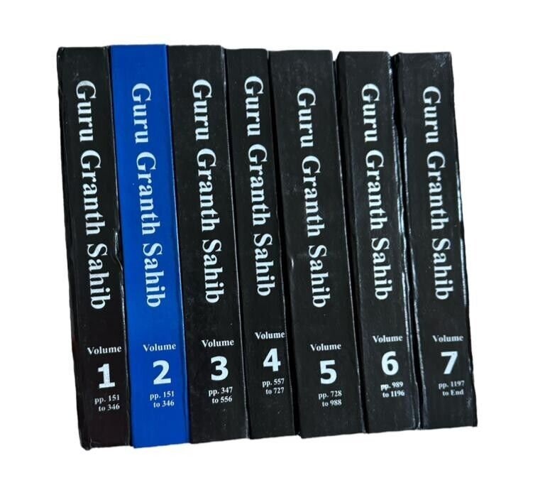 Sri Guru Granth Sahib Ji English Translation Seven Volumes Sanchia Complete Set