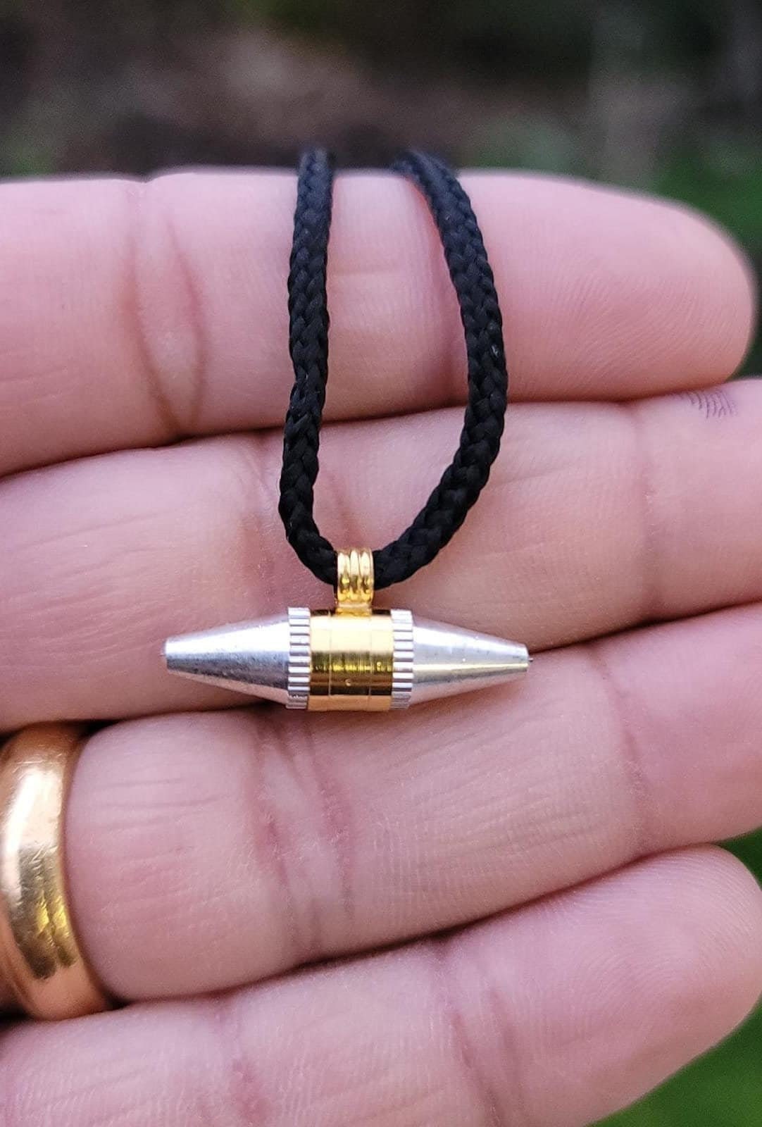 Punjabi Evil protection amulet Taviz Taweet locket pendant black thread PP5G