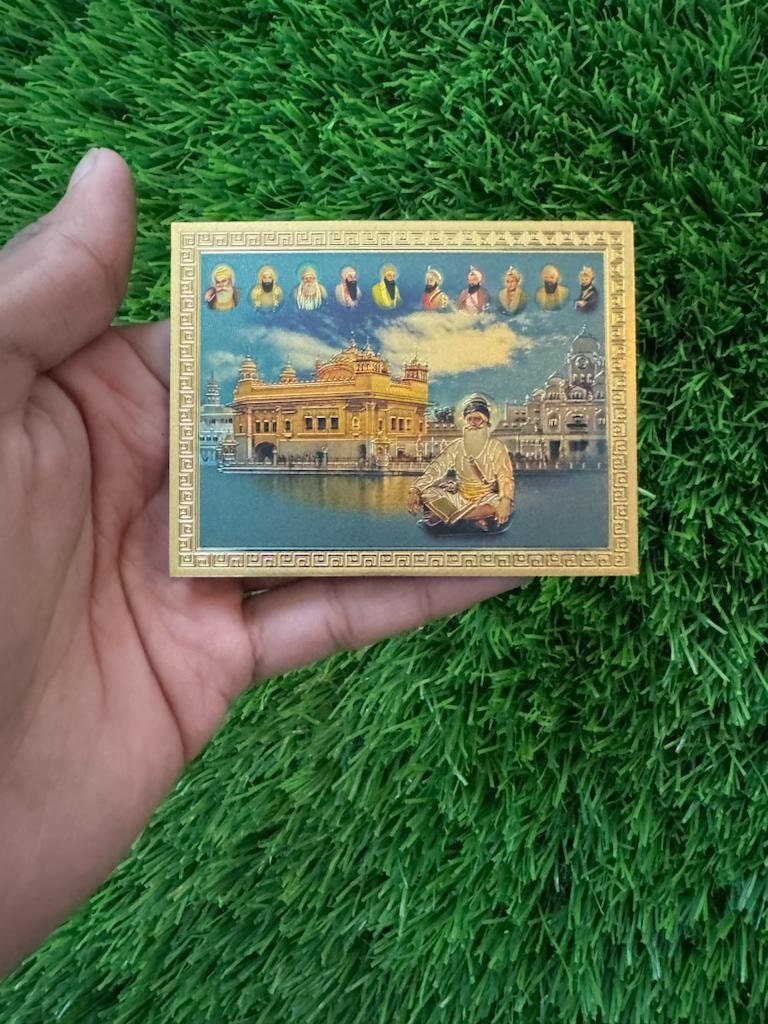 Golden Temple Fridge Magnet Sikh Guru Baba Deep Singh Swiss Souvenir Gift OF New UK