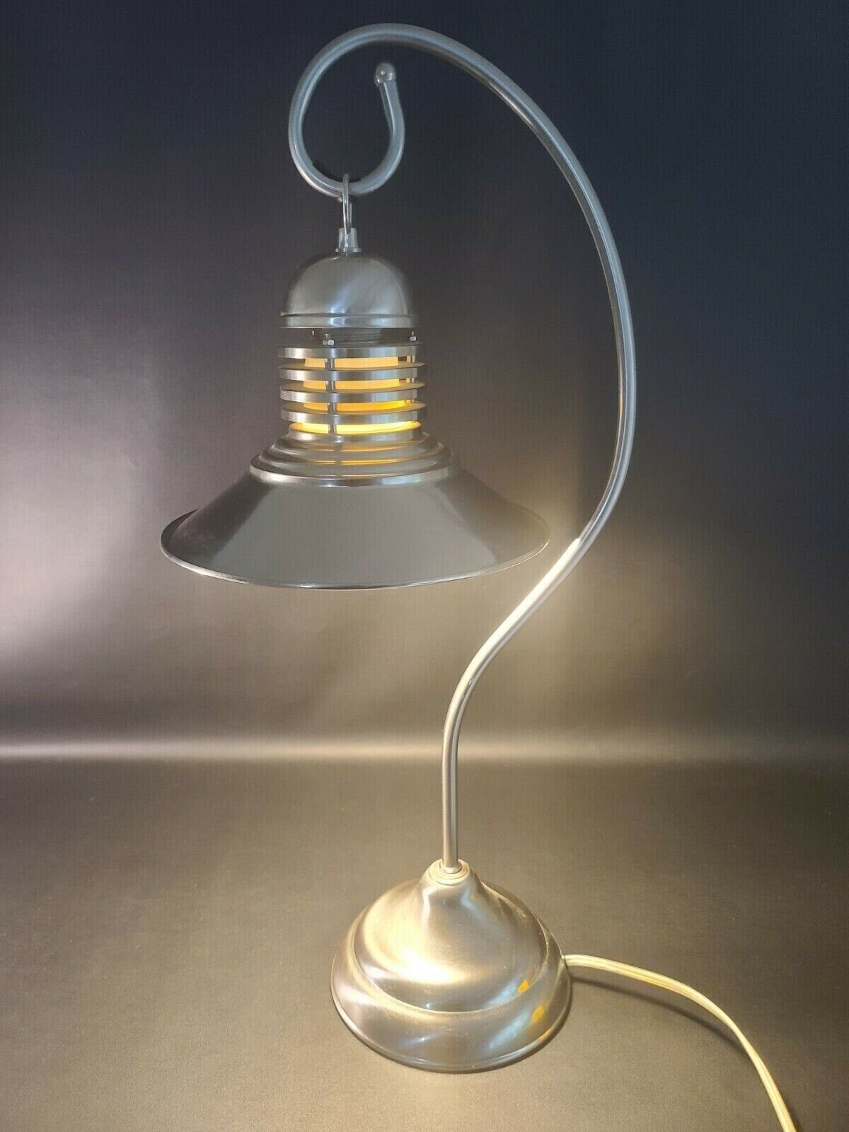 Chrome acrylic table lamp with chrome arch