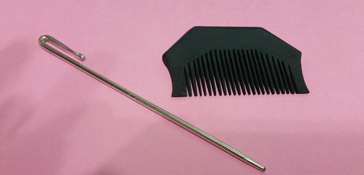 Sikh Kanga Khalsa Singh Kaur Kakaar Wooden Comb  5 Ks of Sikh with Baaz - Salai