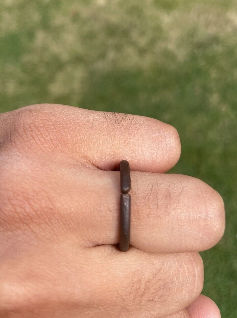 Shani Ring Boat Nail Chala Evil Eye Saturn Protection Plain Iron Astrology MM44G