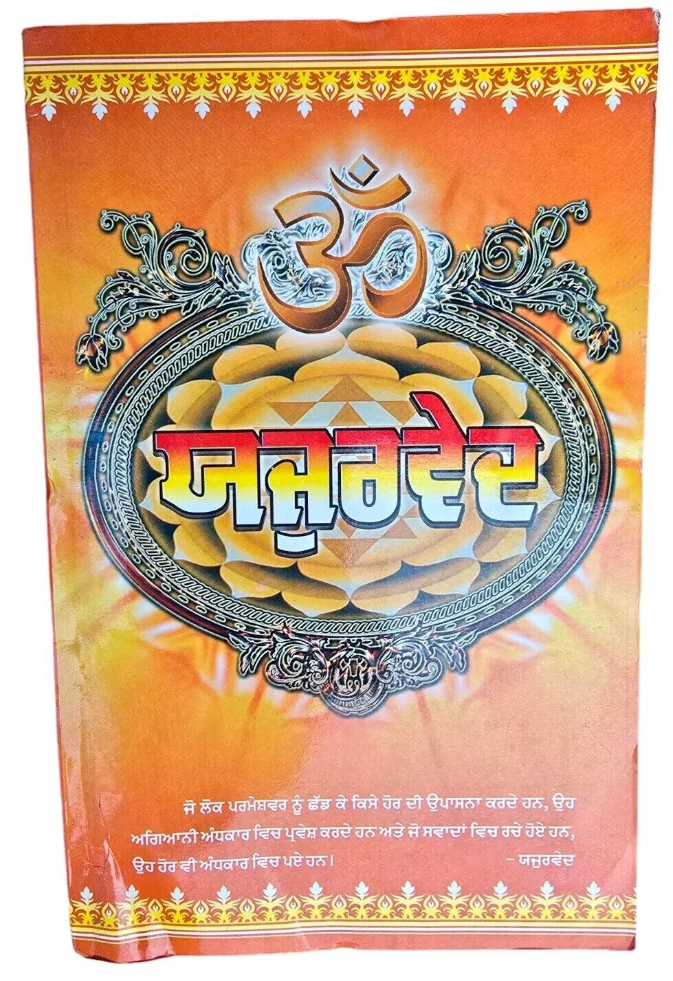 Yajurved Ancient Hindu Granth Scripture Ved Punjabi Gurmukhi explanation Book