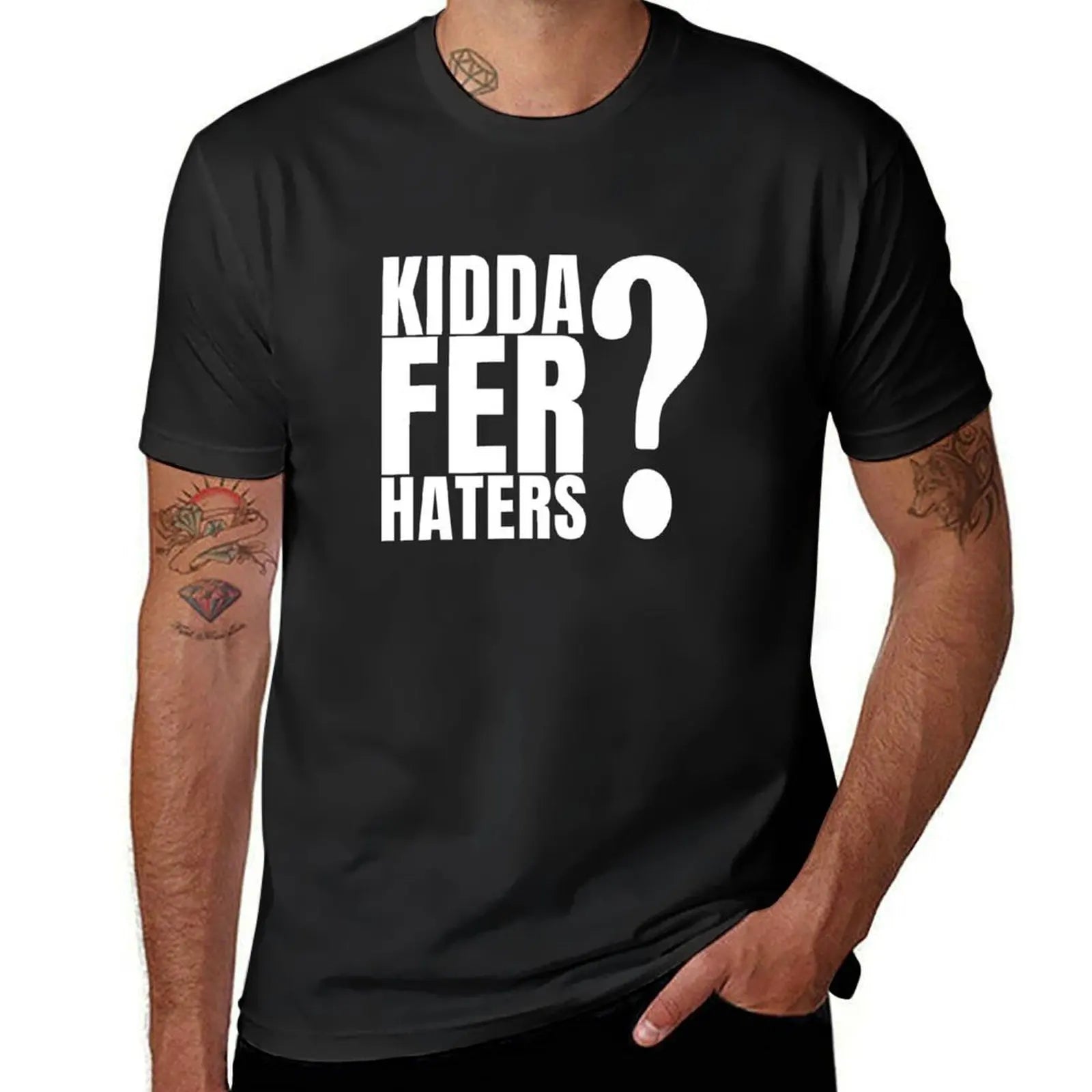Kidda Fer Haters? - Punjabi typography cool savage swag - haters gonna hate T-Shirt anime plus sizes mens clothes