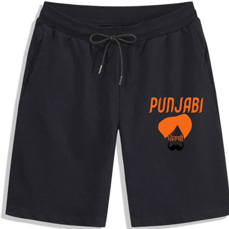 Men's Punjabi (Sikh) Shorts Character cotton cool Formal Cute Comfortable summer Family men Shorts
