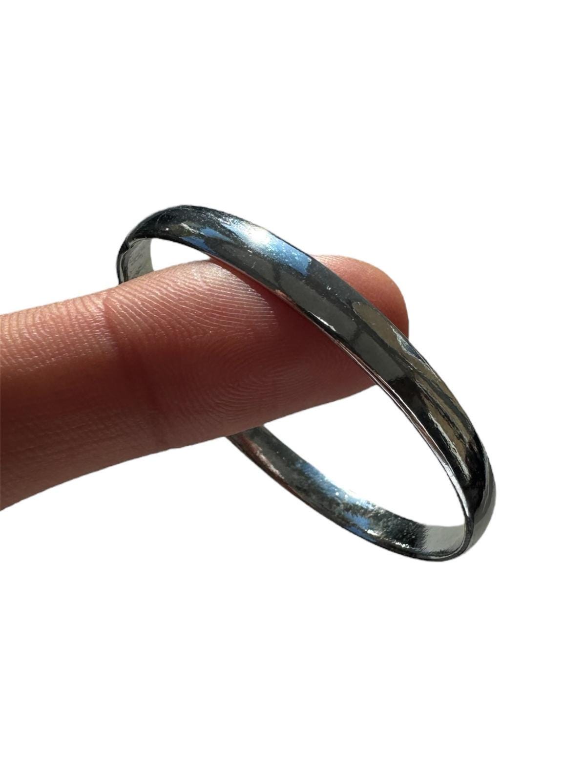 Sikh Kara Chrome Plated Kids Bracelet Kada Singh Kaur Khalsa Kakaar Punjabi Sikhism Bangle Karra Smooth Traditional Design DD55