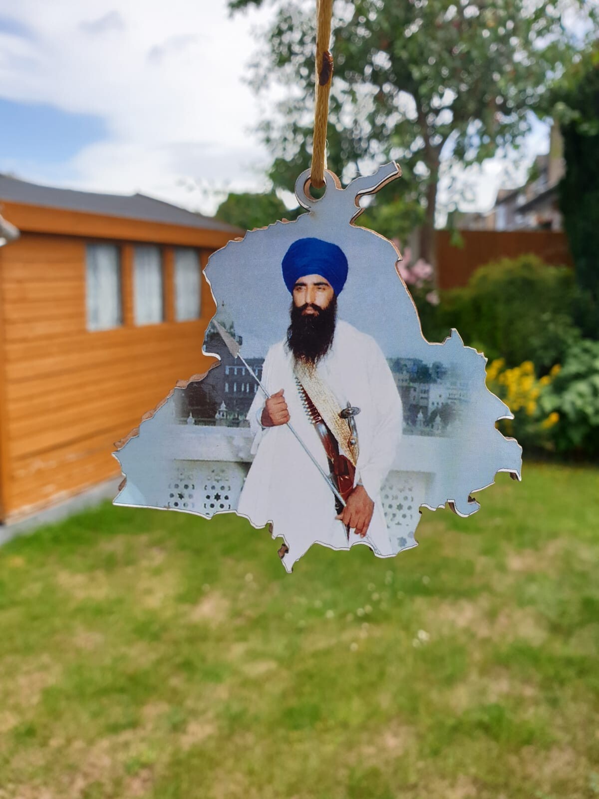 Bhindranwale Sant Hanger Car Mirror Pendant 1984 Punjab Khalsa Singh Kaur ZZ25