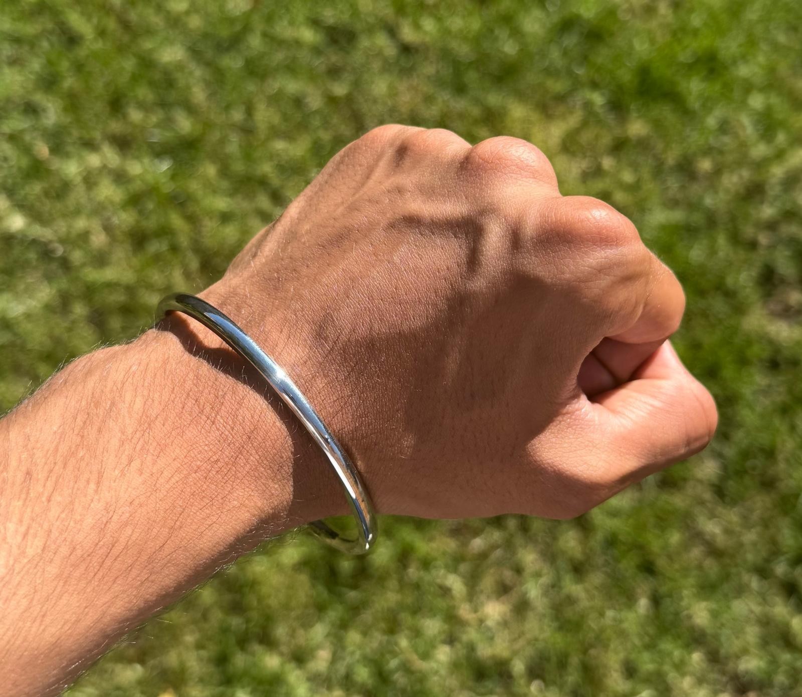 Stainless Steel Kara Smooth Thin Round  Sikh Kada Singh Kaur Punjabi Bangle A21