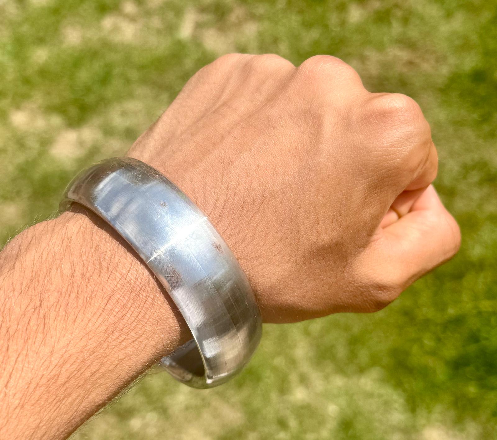Sikh Sarbloh Kara Pure Iron Khalsa Kada Singh Kaur Round 5Ks Kakar Bangle L11K Loha Sikhism Unisex Bracelet Kakaar 5K Sikhi Karha
