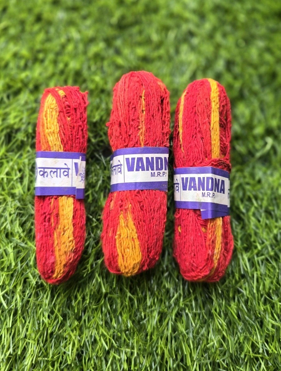 Mauli thread x3 pack Mouli Good Luck Religious Dhaga Wedding kalawa Sacred Hindu