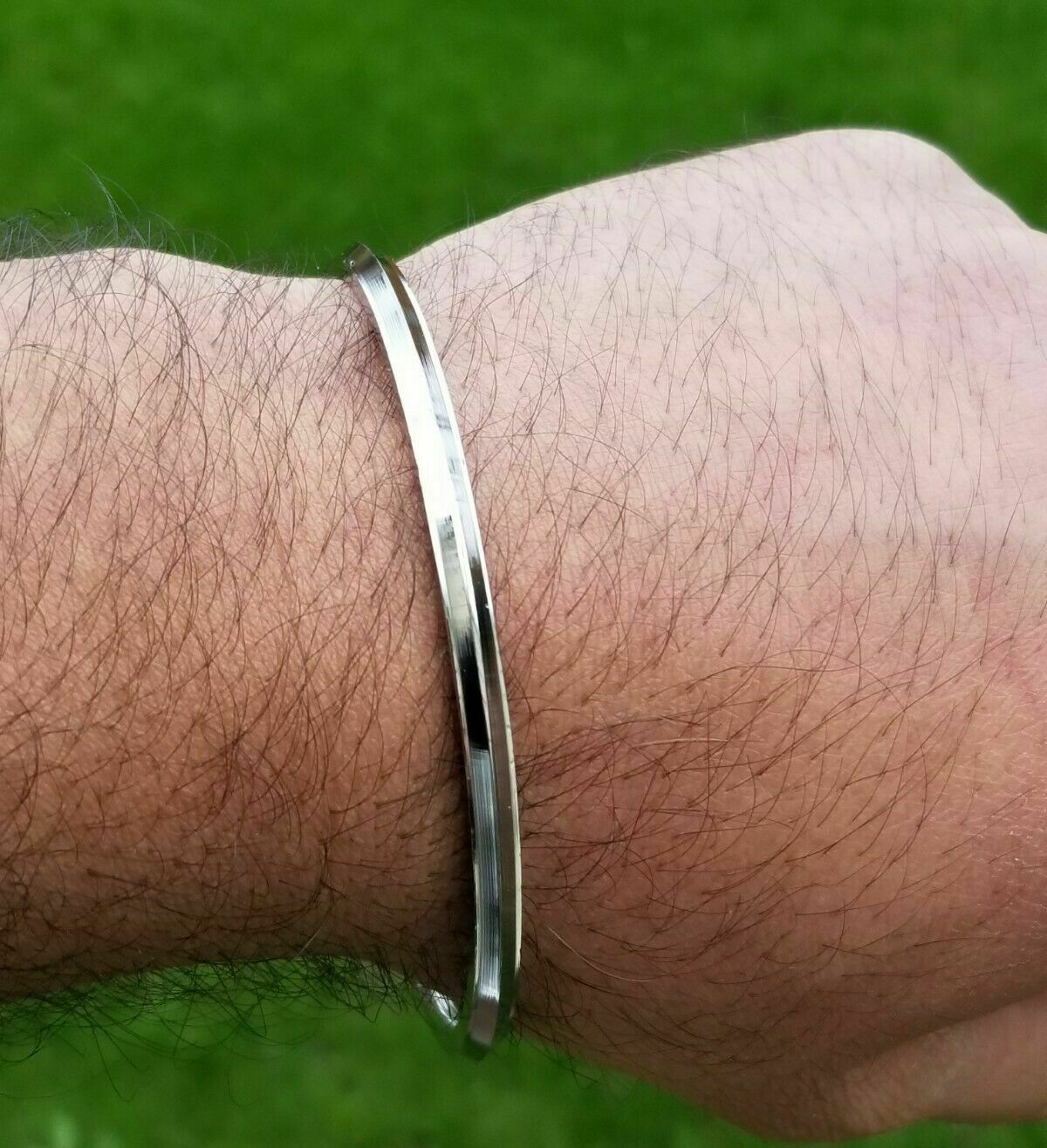Stainless Steel Kara Bangle Sikh One Edge Kada Singh Kaur Punjabi Bracelet R6