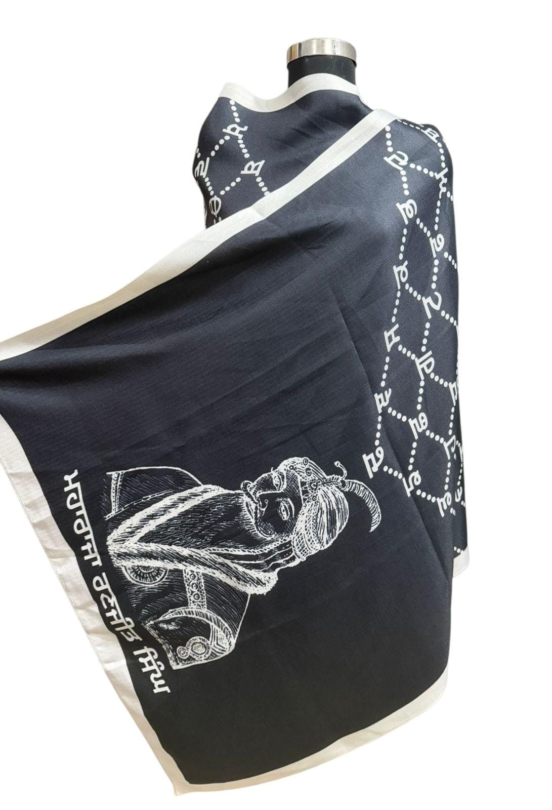 Maharaja Ranjit Singh Khalsa Raj Sanjha Old Punjab Map Lohi Shawl Unisex Sikh ST