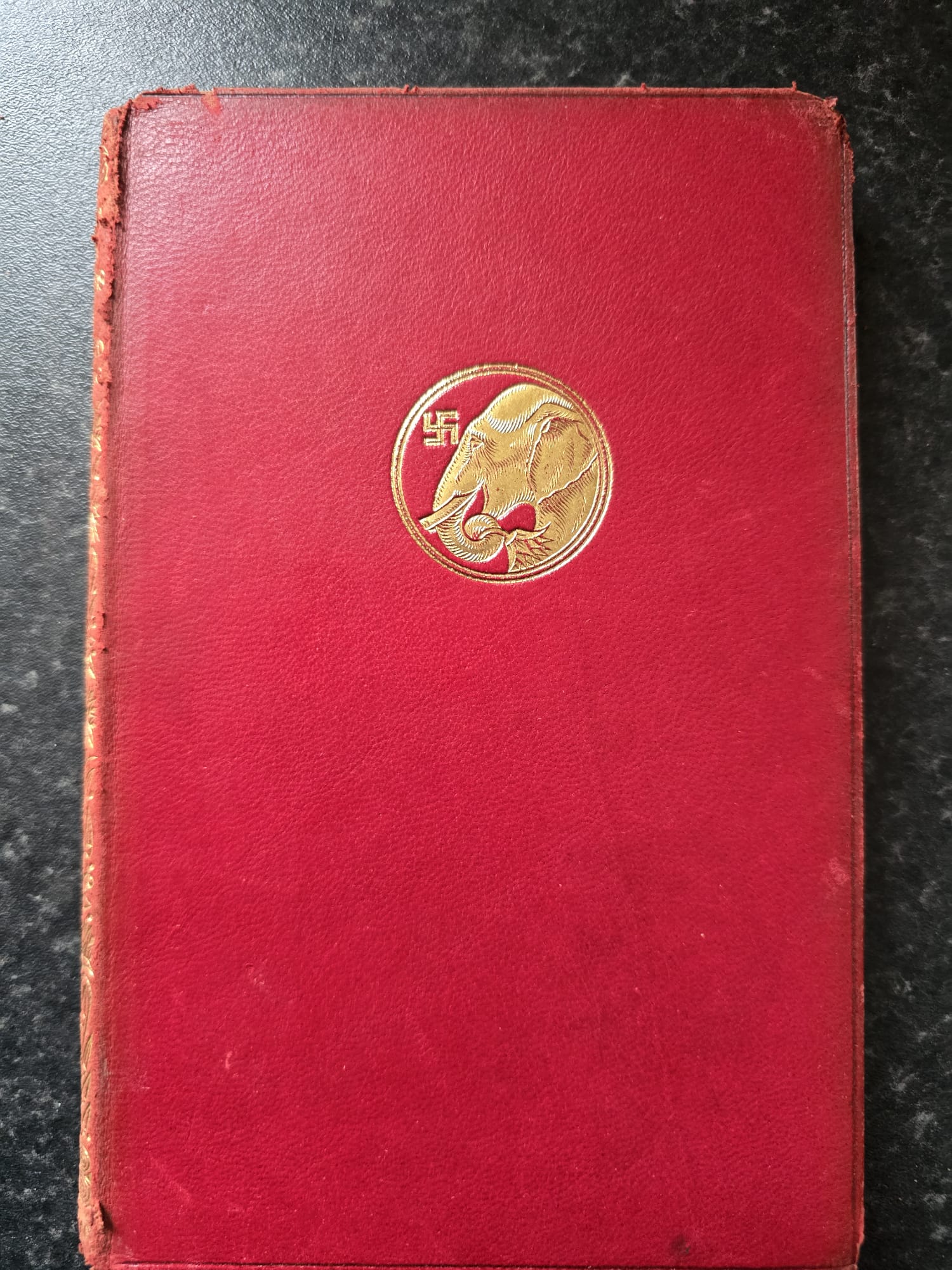 Antique 1921 Rudyard Kipling Barrack Room Ballads Book Vintage Red Leather SA1