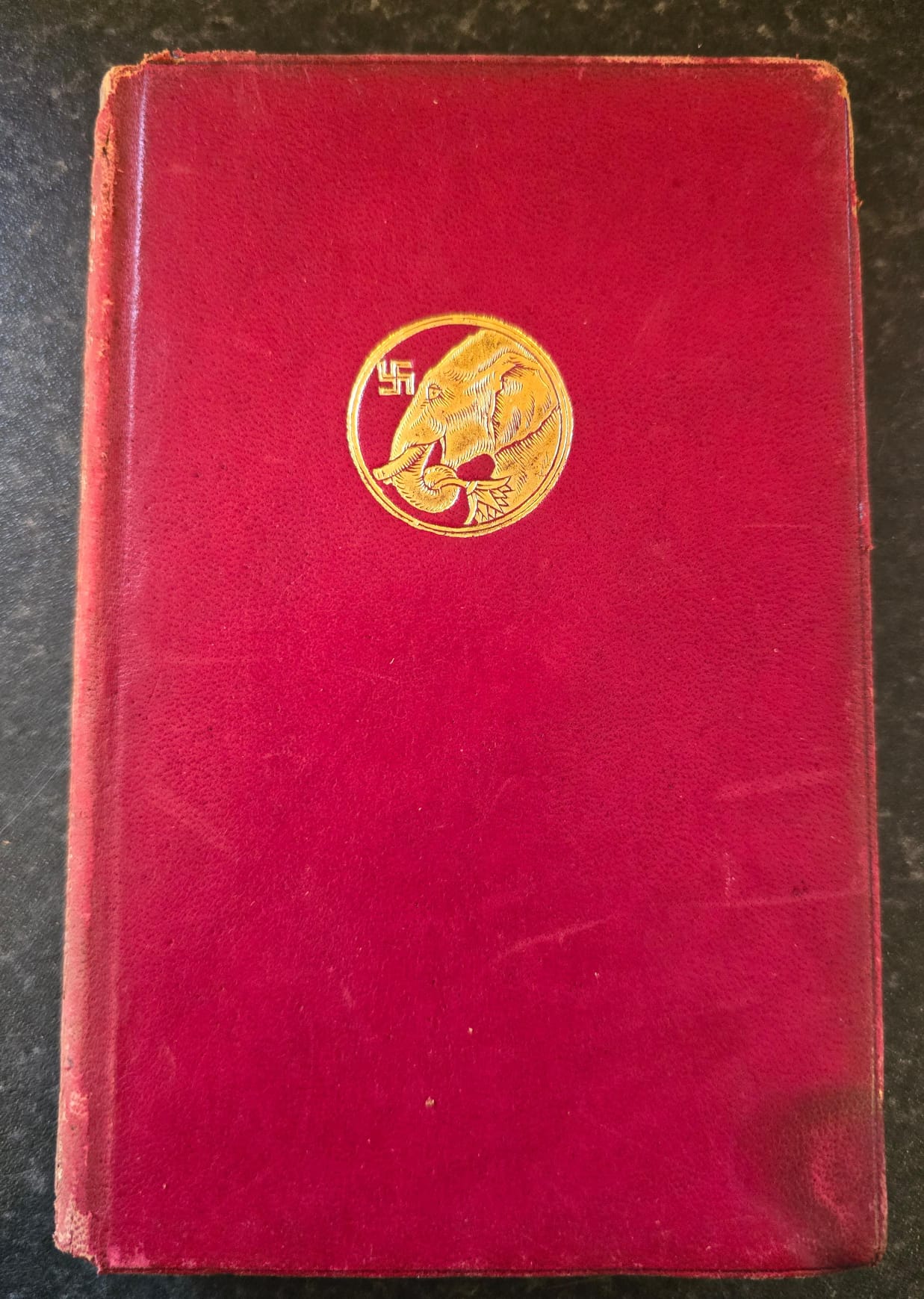 Antique 1921 Rudyard Kipling The Second Jungle Book Vintage Red Leather SA6